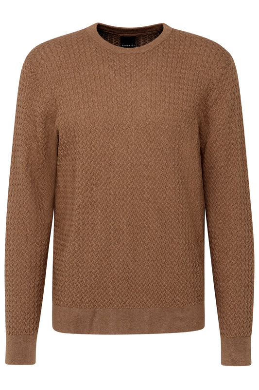 Herren Pullover 1/1 Arm (Cognac)