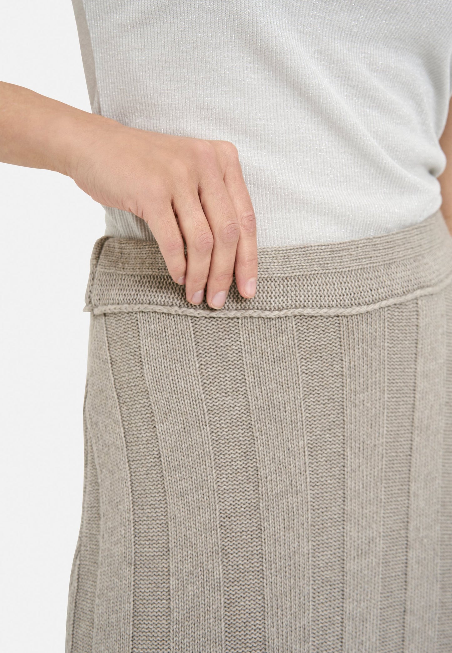 Knitted Skirt (Deep Taupe)