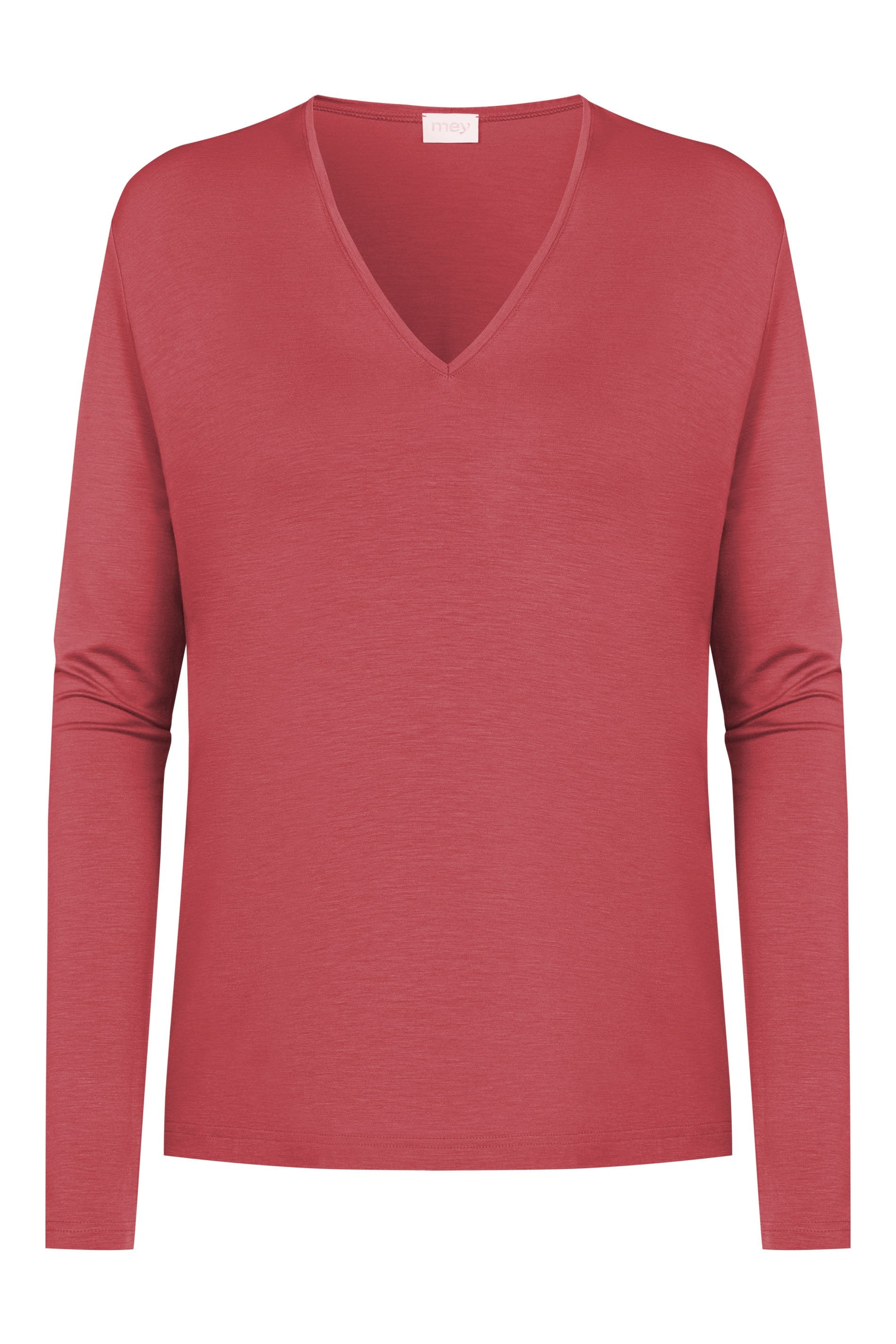 T-Shirt langarm (Marsala Red)