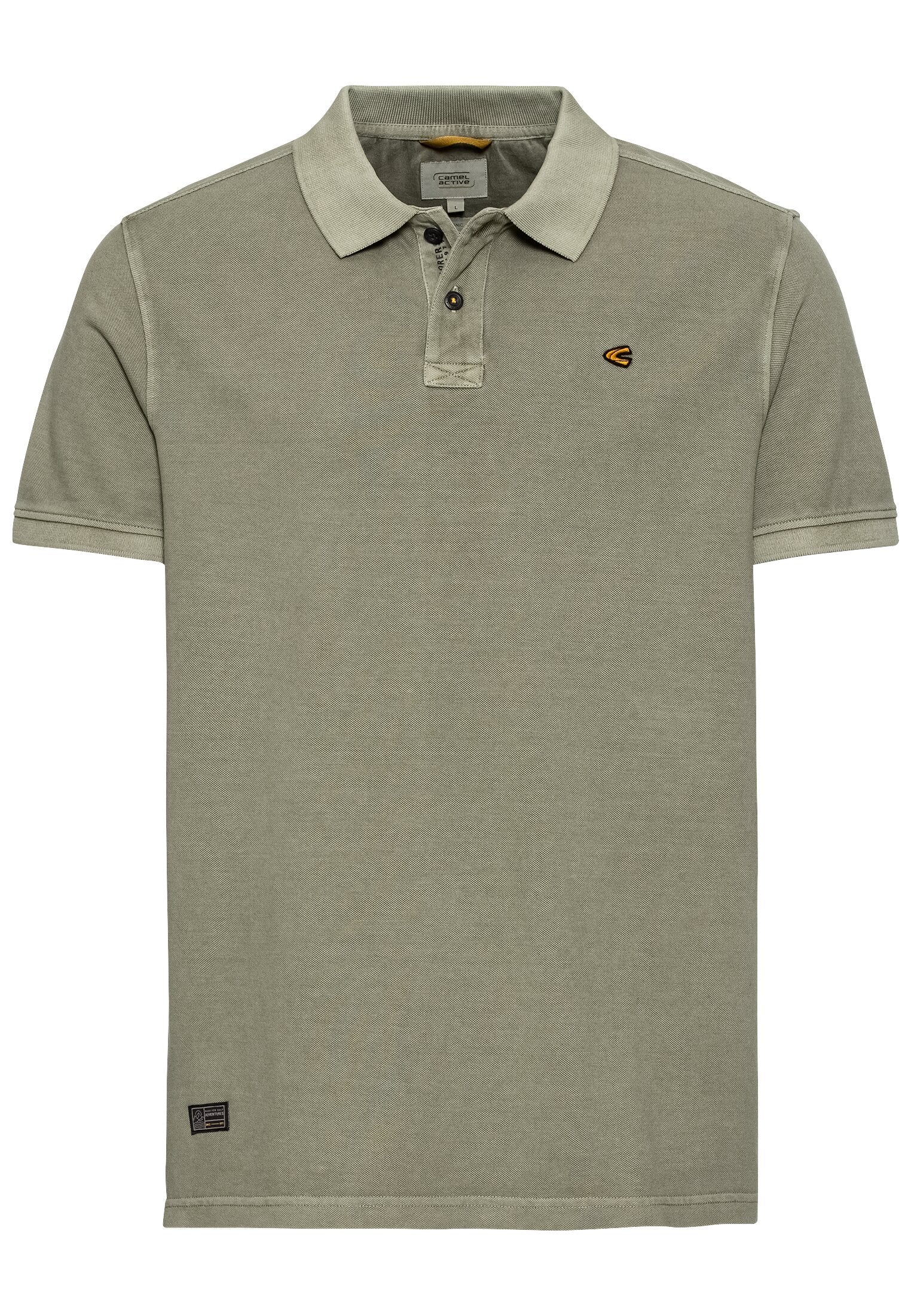 Piqué Poloshirt aus zertifiziertem Organic Cotton (Khaki)