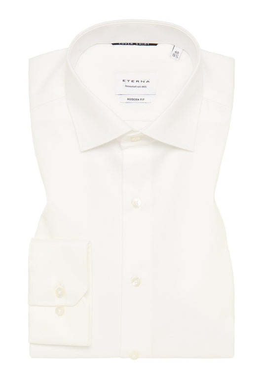 Eterna Langarm Hemd Modern Fit Cover Shirt Twill (Champagner)