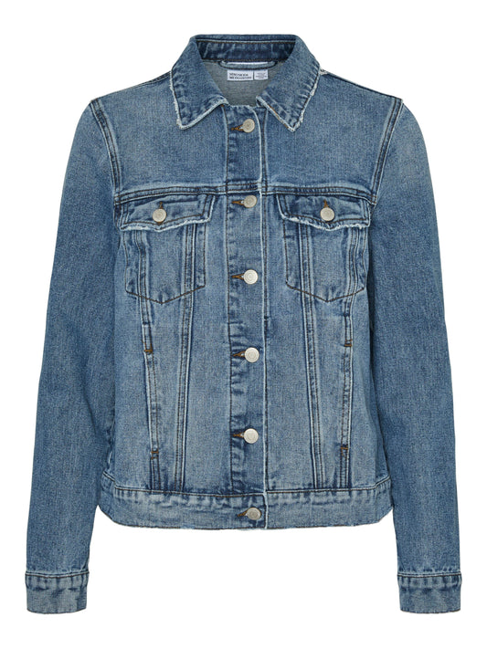 Vmzorica Ls Denim Jacket Mix Ga Noos (Medium Blue D)