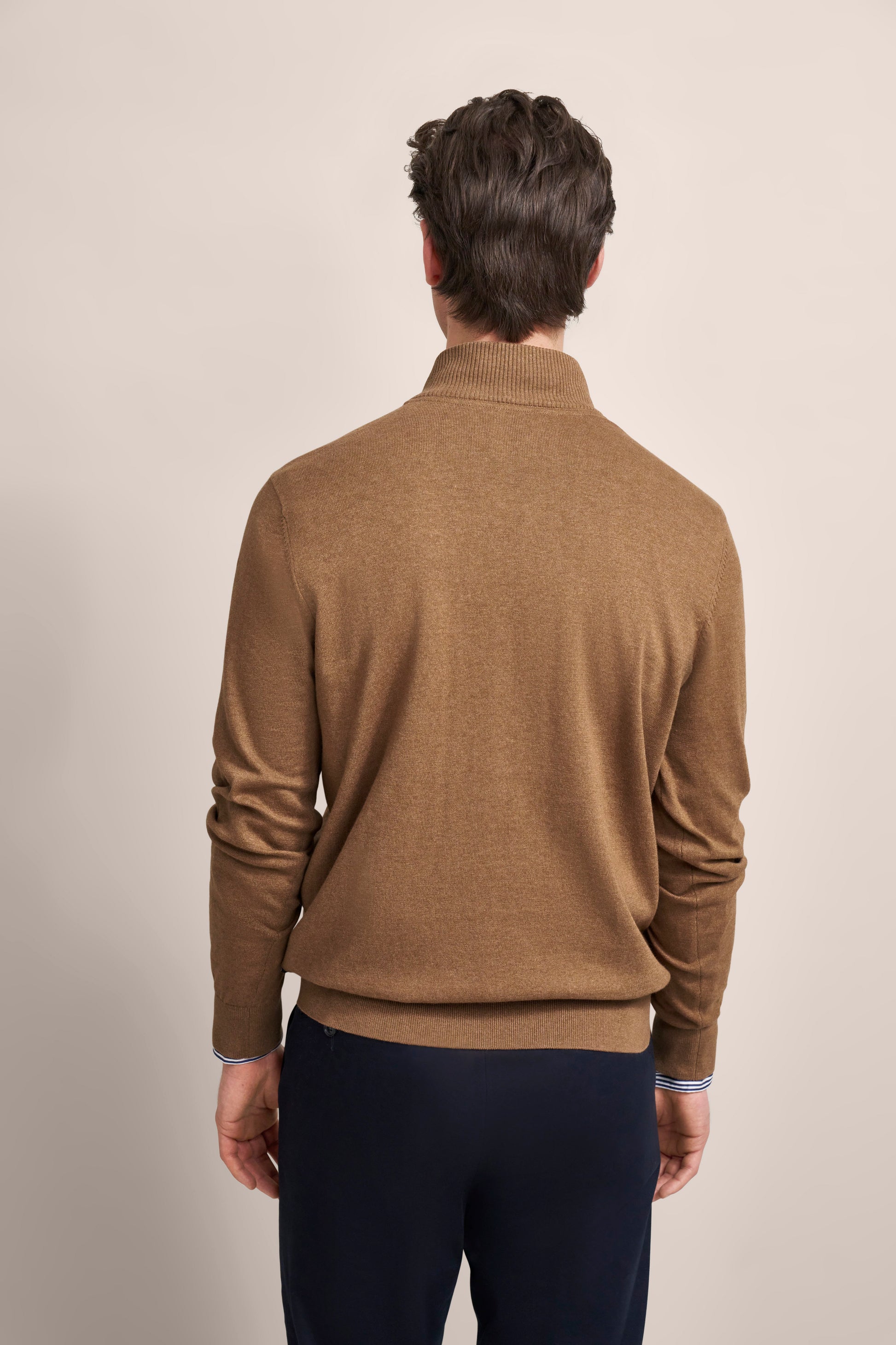 Herren Pullover 1/1 Arm (Cognac)