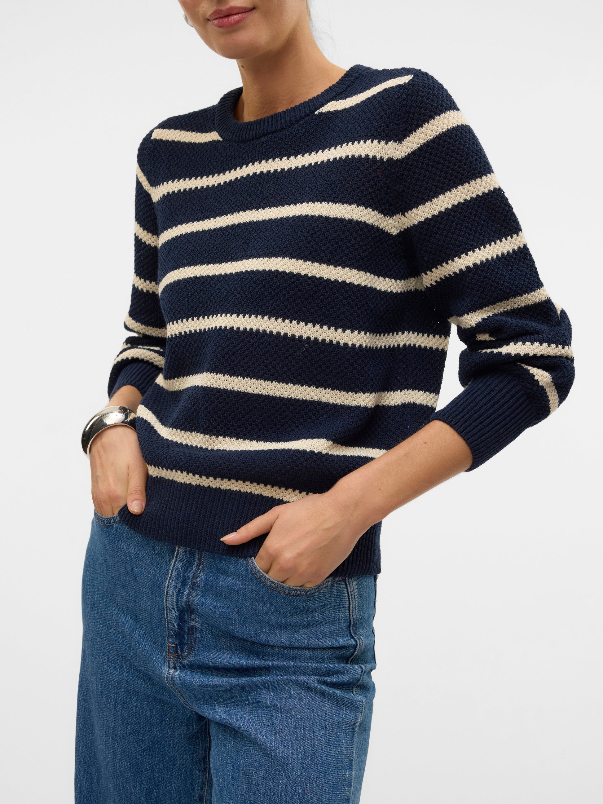 Vmamazing Ls O-neck Pullover Ga Boo (Navy Blaze)