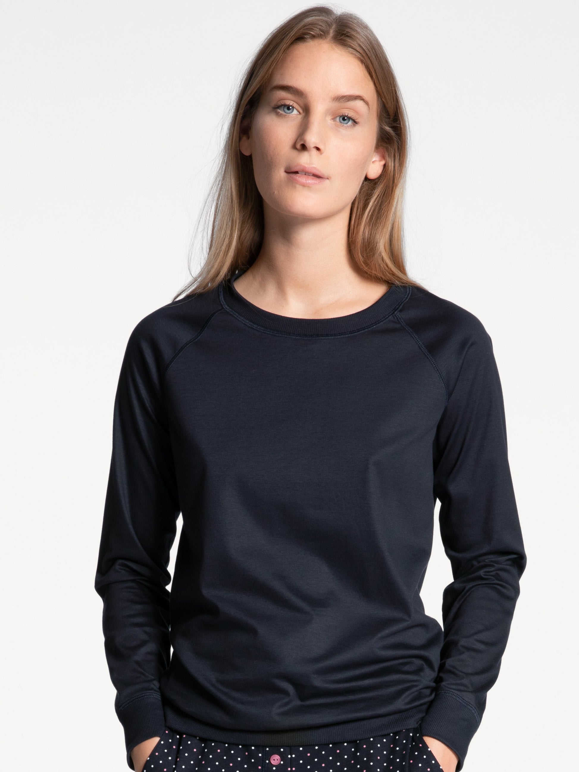 Langarm-Shirt, Raglanärmel (Dark Lapis Blue)