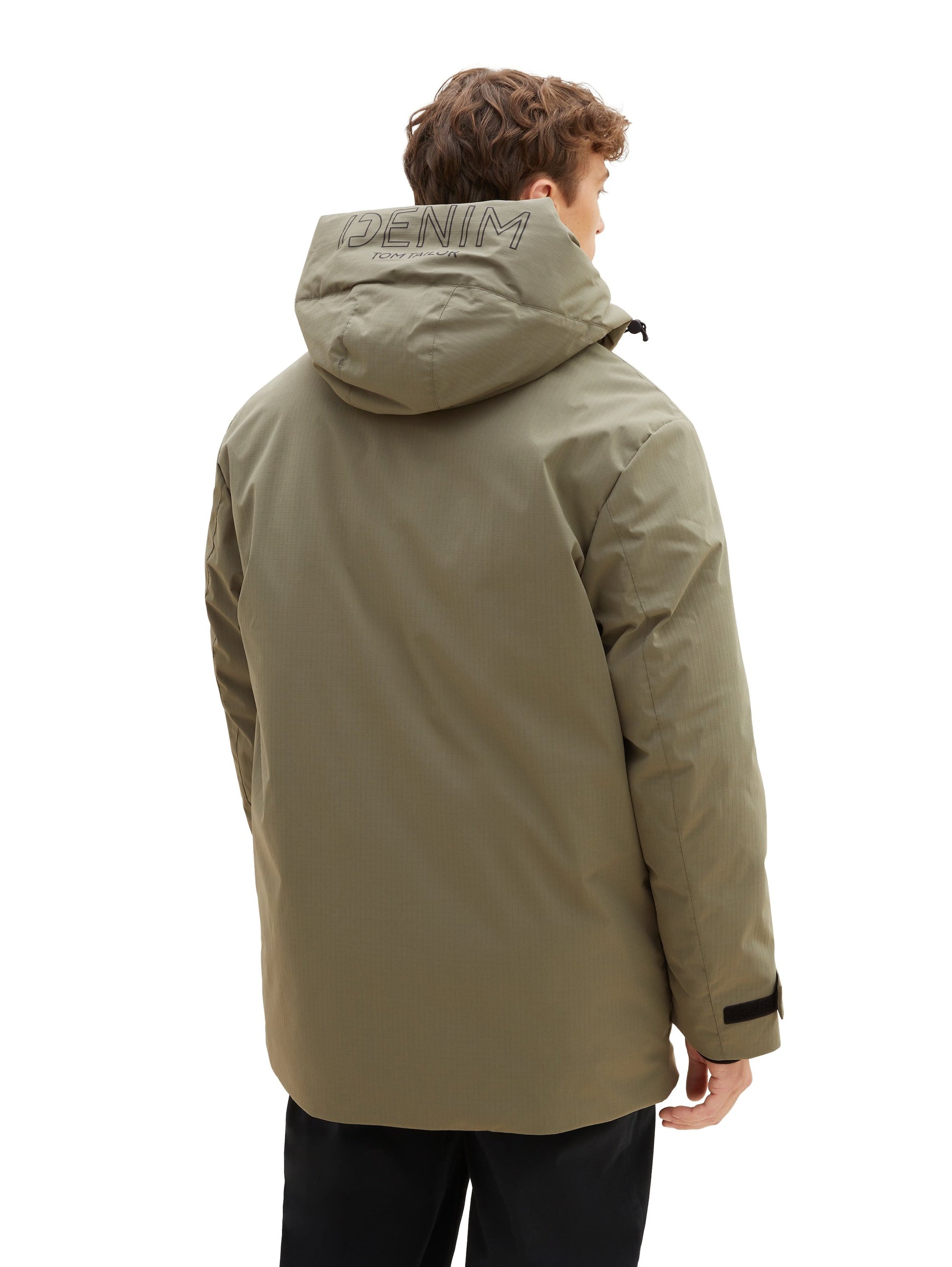 Parka mit abnehmbarer Kapuze (Black)