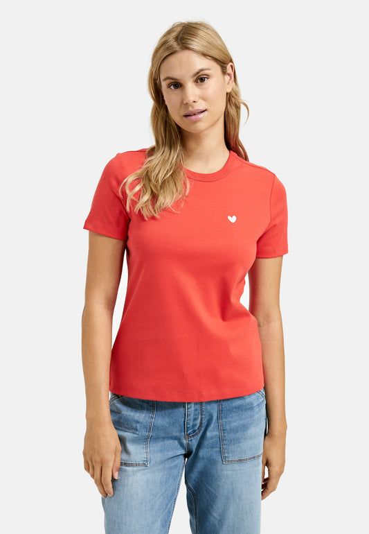 Basic T-Shirt Interlock (Fire Red)