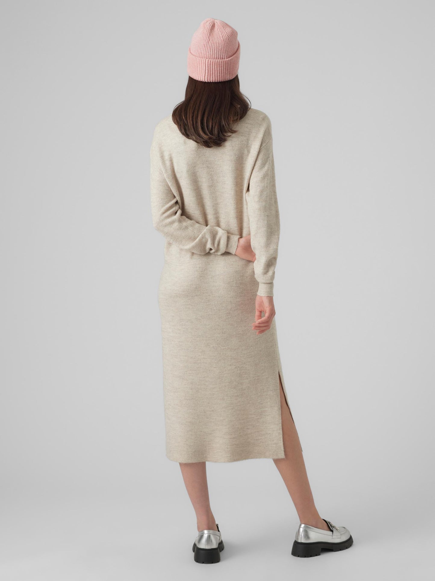 VMLEFILE LS BOATNECK CALF DRESS NOOS