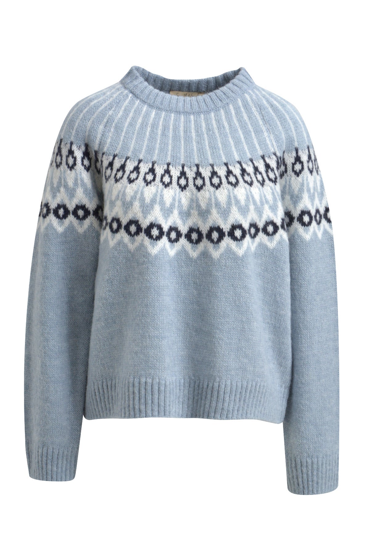 Hairy Fair Isle Pullover